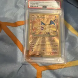 2021 CHARIZARD #4 POKEMON Ultra Premium Collection Celebrations METAL CARD PSA 9 - Image 4