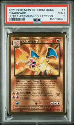 2021 POKEMON CELEBRATIONS ULTRA-PREMIUM COLLECTION #4 CHARIZARD PSA 9 - Image 1