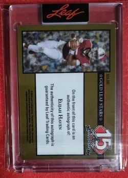 Elijah Haven Leaf 15th Anniversary 1 of 1 Purple Flash Auto - Image 2