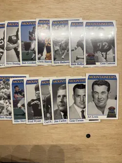 1991 College Classics West Virginia Mountaineers 28 Card Lot - Image 4