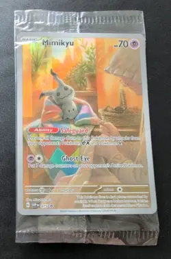 Pokemon TCG Mimikyu 075 Scarlet and Violet Promo Card “SEALED - Near Mint” - Image 1