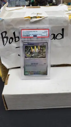 2025 REGIGIGAS MASTER BALL REVERSE HOLO PRISMATIC EVOLUTIONS POKEMON PSA 10 #086 - Image 1