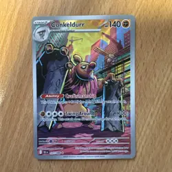 Conkeldurr 127/086 Holo Illustration Rare Black Bolt Pokemon Near Mint - Image 1