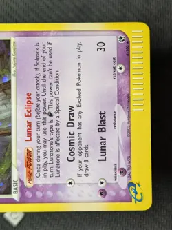 Lunatone 8/100 - ex Sandstorm Holo Rare Pokemon TCG NM SWIRL - Image 5