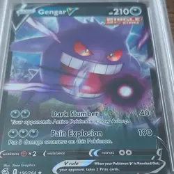 PSA 10 GENGAR V 156/264 POKEMON TCG Fusion Strike GRADED GEM MINT CARD - Image 3