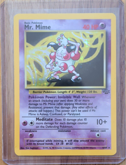Wizards of the Coast Pokemon TCG Mr. Mime Jungle 6/64 Holo Rare Unlimited 1999 - Image 1