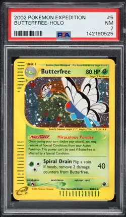 Pokemon Butterfree Expedition Holo Rare #5 PSA 7 *NEW*CERT* - Image 1