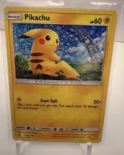 Pikachu 28/73 Shining Legends Holo Basic 60 HP Pokemon TCG Card English 2017 - Image 1