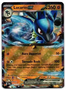 Lucario ex 051/131 - 🌊 Prismatic Evolutions Pokemon TCG Holo 🖤 - LP - Image 1