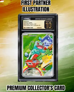 2026 Pokemon Bulbasaur 037 First Partner Illustration Collection CGC Pristine 10 - Image 2