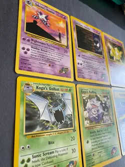 6 Card Pokemon Gym Challenge LOT Sabrina's/Koga (1999) RARE - Image 2
