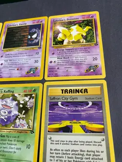6 Card Pokemon Gym Challenge LOT Sabrina's/Koga (1999) RARE - Image 4