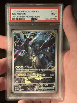 2026 POKEMON MEP EN-ME BLACK STAR PROMO #031 N’S ZEKROM PSA 9 - Image 3