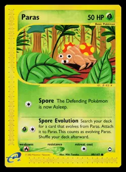 Pokemon TCG Expedition Base Set Paras 99/147 Non-Holo - Image 1