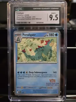 Pokemon TCG Feraligatr SVP 213 Black Star Promo Illustration Contest 2024 - Image 1