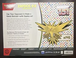 Pokemon TCG Scarlet & Violet—151 Zapdos ex Collection Box 2 Promo - Image 2