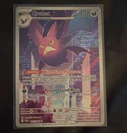 Pokemon TCG Crobat 093/086 Chaos Rising Full Art Rare - Image 1