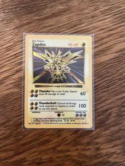Pokemon Zapdos Holo Base Set Unlimited - Image 2