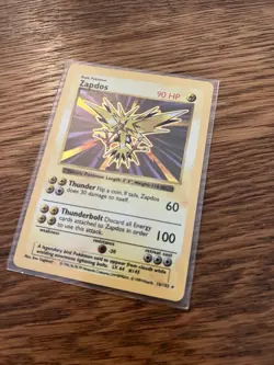 Pokemon Zapdos Holo Base Set Unlimited - Image 3