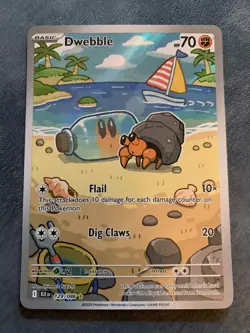 Pokemon Dwebble 129/086 Sv: Black Bolt IR Full Art NM - Image 1