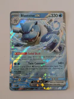 Pokemon TCG, Blastoise ex 009/165 Sv: Scarlet & Violet 151 Holo - Image 1