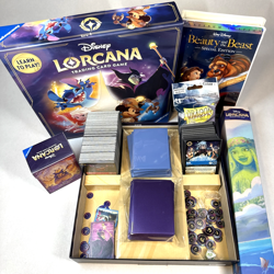 Disney Lorcana Bundle Moana Play Mat, 400+ Cards, Hunny Wizard Deck Box + More - Image 2