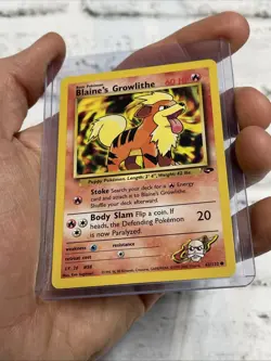 Pokemon Card - Gym Heroes 62/132 - BLAINE'S GROWLITHE (common) - NM Pokemon TCG - Image 2