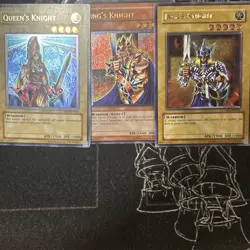 Yugioh Jacks QUEENS KINGS Knight Ultimate Rare Unlimited Een-en004,5,6 LP+ - Image 1