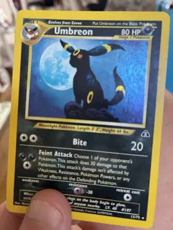 Pokemon TCG Umbreon Neo Discovery Holo Card 13/75 LP Condition Rare - Image 2