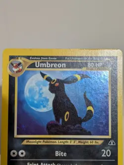 Pokemon TCG Umbreon Neo Discovery Holo Rare Card 13/75 - Image 2