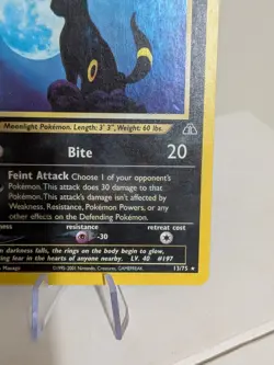 Pokemon TCG Umbreon Neo Discovery Holo Rare Card 13/75 - Image 4