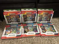 Pokemon First Partner Illustration Collection Series 1 & 2 6 Box Lot 3 of Each - Image 1