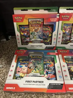 Pokemon First Partner Illustration Collection Series 1 & 2 6 Box Lot 3 of Each - Image 2