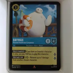 Disney Lorcana TCG Baymax Personal Healthcare Companion 156/204 Azurite Sea NM - Image 1