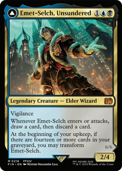 Emet-Selch, Unsundered Extended Art - Final Fantasy MTG NM - Image 1