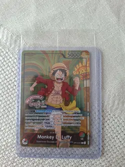 One Piece TCG Card - Monkey.D.Luffy OP13-001 V.1 - Musee Grevin Paris Exclusive - Image 1