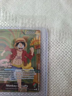 One Piece TCG Card - Monkey.D.Luffy OP13-001 V.1 - Musee Grevin Paris Exclusive - Image 4