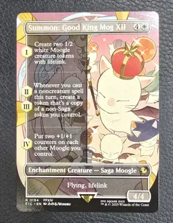 Summon: Good King Mog XII Borderless FINAL FANTASY #194 MTG NM Magic Card - Image 1