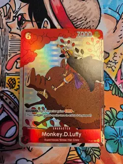 P-001 Monkey D Luffy Gift Collection 2023 ONE PIECE card NM - Image 1