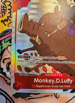 P-001 Monkey D Luffy Gift Collection 2023 ONE PIECE card NM - Image 3