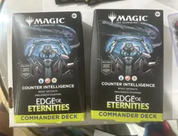 Magic the Gathering Commander Decks Edge of Eternities MTG X 2 Counter Intellige - Image 1