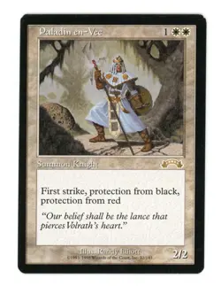 Paladin en-Vec - MTG Magic the Gathering - Exodus LP - Image 1