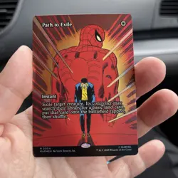 Path to Exile - Borderless FOIL, Spiderman MTG, Mythic, #004 Magic - Image 3