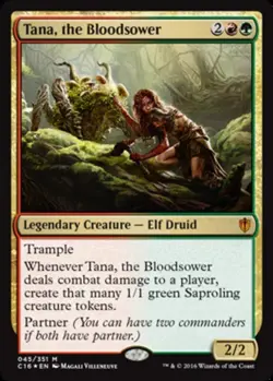 Tana, the Bloodsower - Foil Magic mtg Heavy Play, English Commander 2016 x1 - Image 1