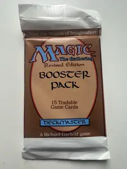 MTG Magic: The Gathering Revised Edition Sealed Booster Pack 15 Cards 1994 - Image 1