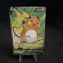 Pokemon Raichu V 158/172 Ultra Rare Full Art Holo Brilliant Stars Eng 200HP - Image 1