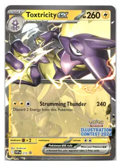 Toxtricity ex - 215 (Illustration Contest 2024) [SVP - 215] Pokemon NM - Image 1