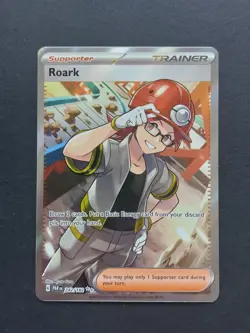 Roark 242/182 Paradox Rift Pokemon TCG NM - Image 1