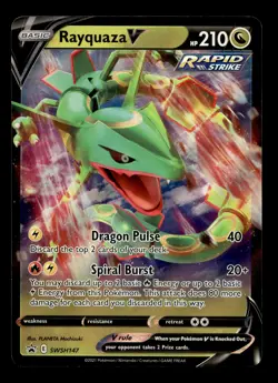 Rayquaza V SWSH147 SWSH: Sword & Shield Holofoil Promo Pokemon TCG - Image 1