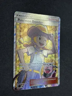 Pokemon Breeder 73/73 Shining Legends Full Art Trainer Pokemon TCG NM/Near Mint - Image 4